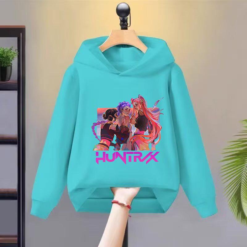 Худи Толстовки Девочки Стильная Толстовка с Мультяшным Принтом Повседневная Удобная Худи Свободного Кроя