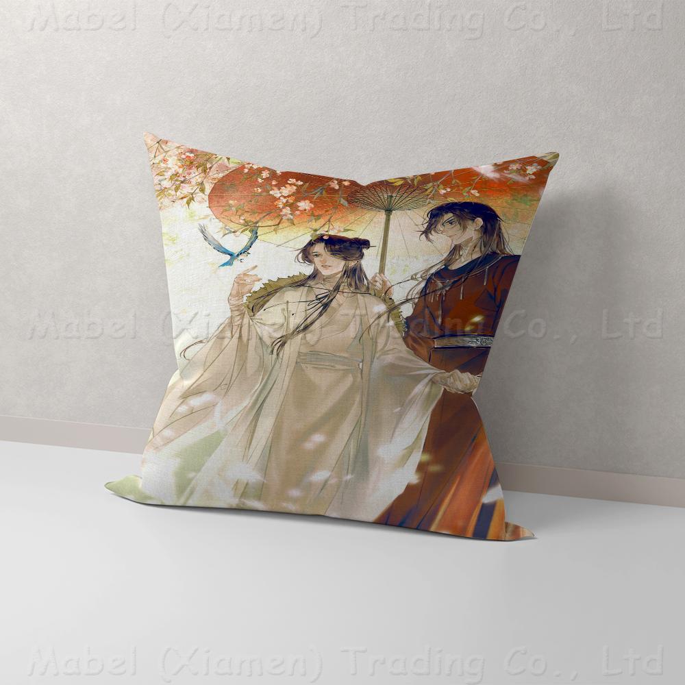 BL Anime Heaven Official's Blessing Hua Cheng Xie Lian Personalized Picture Text Home Decorative Pillows Household Gifts 45x45cm