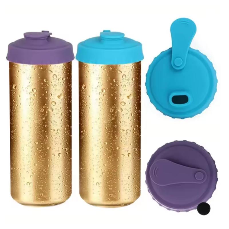 Silicone Soda Can Lid Reusable Can Stopper for Soda Beer Drinks Juice Coke Beverage Fits Standard Cans Protecto Coke Can