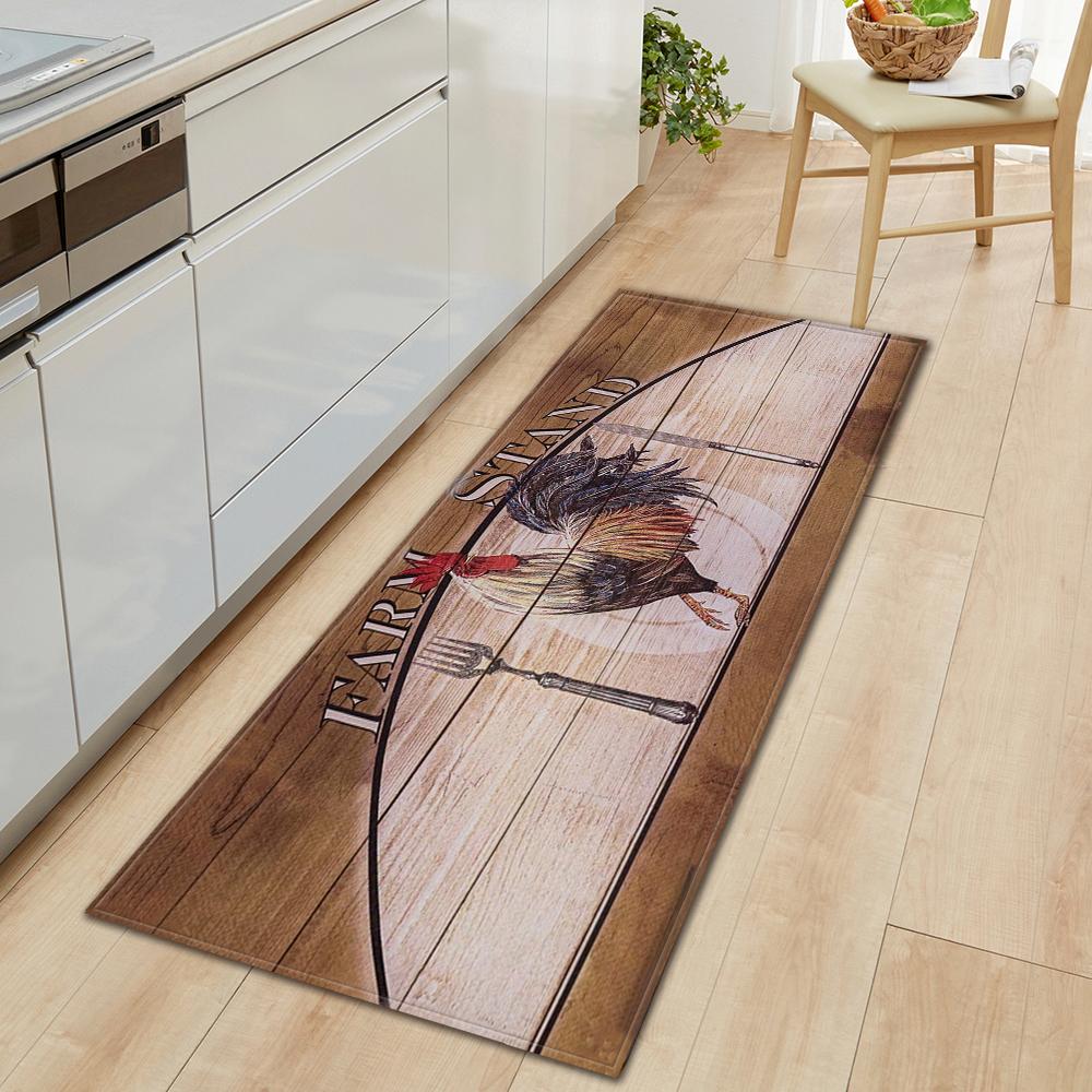 Коврик для пола на кухне, коврик для входа в ванную комнату, декор гостиной, длинный ковер для спальни, коридора, балконной двери, нескользящий коврик для ног