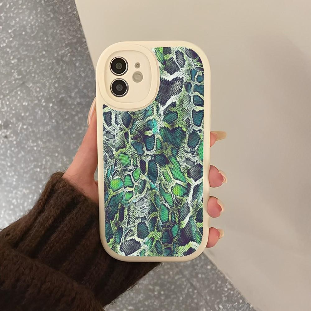 Чехол для телефона под змеиную кожу, жесткая кожа, для iPhone 16 15 14 13 12 Mini 11 14 Pro Max Xs X Xr 7 8 Plus Fundas