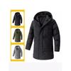 Зимние мужские куртки больших размеров 7XL 8XL, теплые стеганые куртки, модные мужские парки средней длины из хлопка и пуха, мужские термоветровки с капюшоном