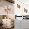 Small Leather Drawer Handle Zinc Alloy Heart Shaped Handle New Small Hole Handle  Bedside Cabinet