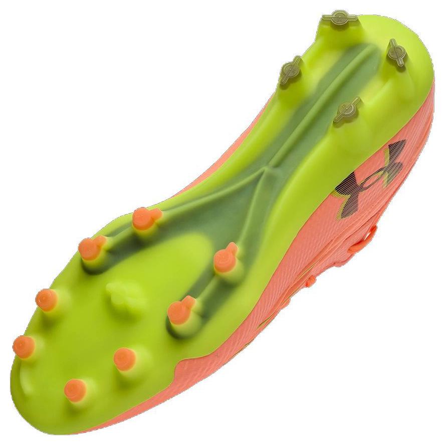 Under Armour Magnetico Elite 4 Comfortable Sports FG Soccer Shoes Men Soccer Shoes Flame-Orange 3027700-800