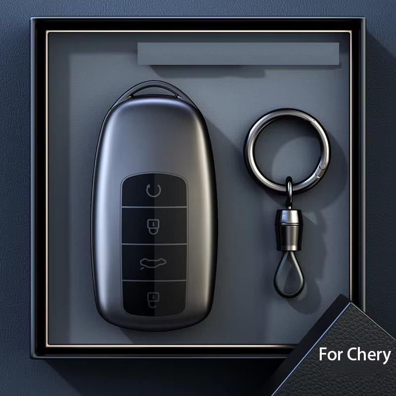 Новый титановый серый для Chery Jaecoo J7 7 J8 Omoda 5 C5 Tiggo 8 Arrizo 6 8 Pro Чехол-оболочка для брелока Держатель для брелока Автоаксессуары