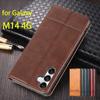 Роскошный магнитный адсорбционный кожаный чехол для Samsung Galaxy M14 4G 6.7" SM-M145F откидная крышка защитный чехол Fundas Coque