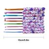 9 Pcs Printed Crochet Hook 2.5mm-6.0mm Crochet Needle Set Knitting Needle Crochet Accessories Easy To Use for Women