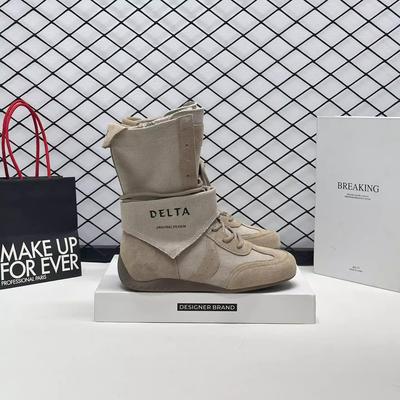 [Fanfna] Женские летние мартинсы на толстой подошве, короткие ботинки в стиле пустоши, новая обувь 2025, дышащие демисезонные ботинки