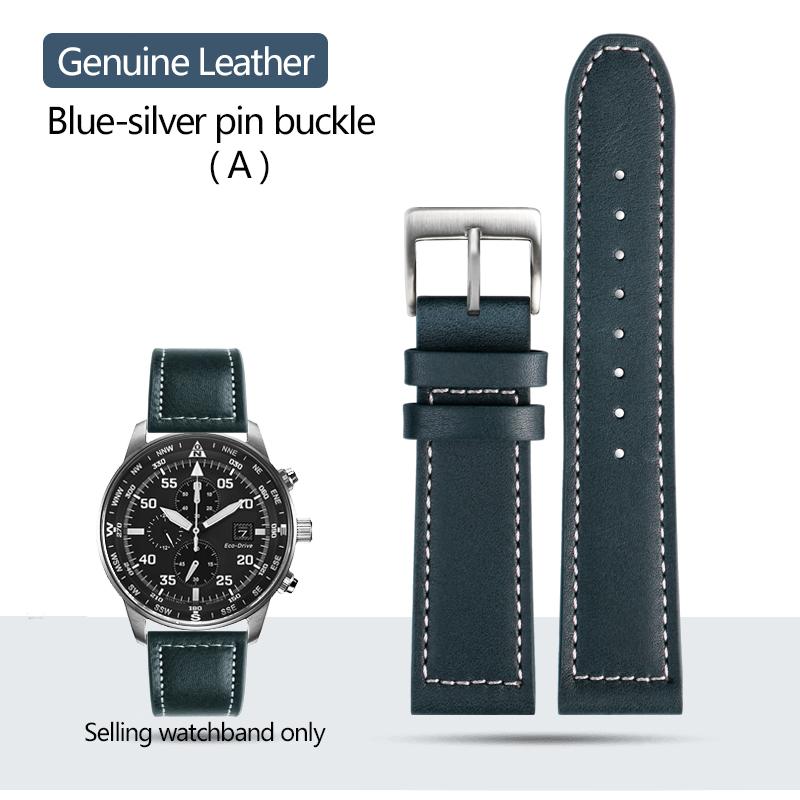 High Quality Cowhide Leather Watchband for Citizen CA0690 CA0695-17E CA4500 Bracelet Men's Steel Rubber Watch Strap 20mm 22mm