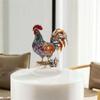 2D Плоская Статуэтка Животного Орнамент Креативные Миниатюры Фигурка Скульптура Петух Орнамент Гостиная