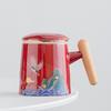 Керамическая чайная чашка Jialang Guochao «Благоприятные облака и журавли»