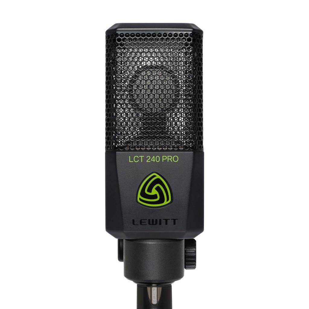LCT 240Pro Vocal Set Black Condenser Microphone Large Diaphragm Unidirectional Vocal Instrument Recording Distribution Pop Filter Included