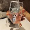 Забавный оранжевый кот Прозрачный чехол для телефона для iPhone 11 12 13 14 15 16 17 Pro Max 17 Air XS X XR 15 Plus Прозрачный силиконовый мягкий чехол