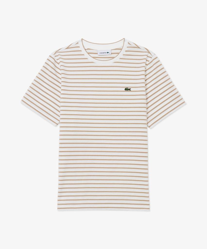 LACOSTE Женская полосатая футболка с коротким рукавом Tf262E-56G 02S