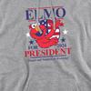 Sesame Street Unisex Adult For President 2024 Elmo Heather Hoodie
