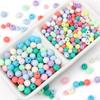200/500 шт. акриловые однотонные бусины для DIY ожерелье, браслет, серьги, аксессуары для изготовления ювелирных изделий
