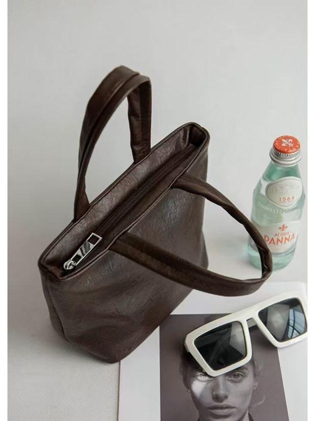 Новая женская маленькая кожаная сумочка - Модная однотонная мини-косметичка