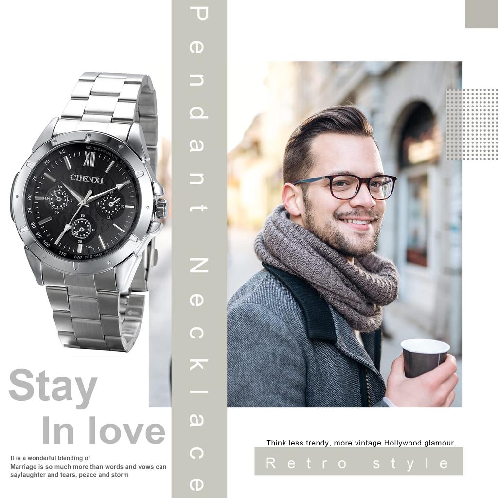 Stainless Steel Waterproof Analog Quartz Small Cute Fashion Accessory Perfect for or Her Gift Women's Watch, Silver Display, Movement, Seconds,