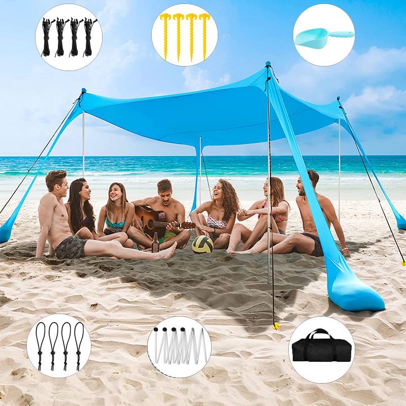 Portable Outdoor Beach Tent Lycra Shade Canopy