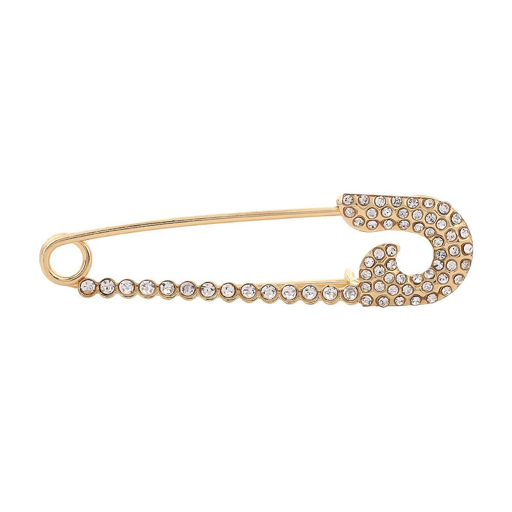 Creative Pearl Rabbit Crown Love Brooch, Niche Design Anti-Exposed Scarf Buckle, Fixed Clothes Metal Pin Accessories