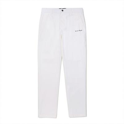 MALBON GOLF Tech Slim Fit Straight Pants Off White (Man)