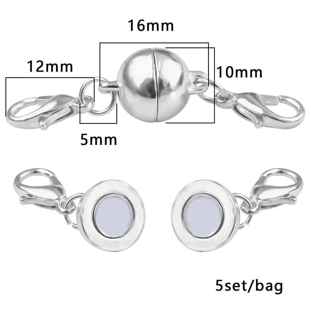 2/5 шт., аксессуары, магнитные застежки-лобстеры для ожерелья, браслета, крючки-шарики-лобстеры