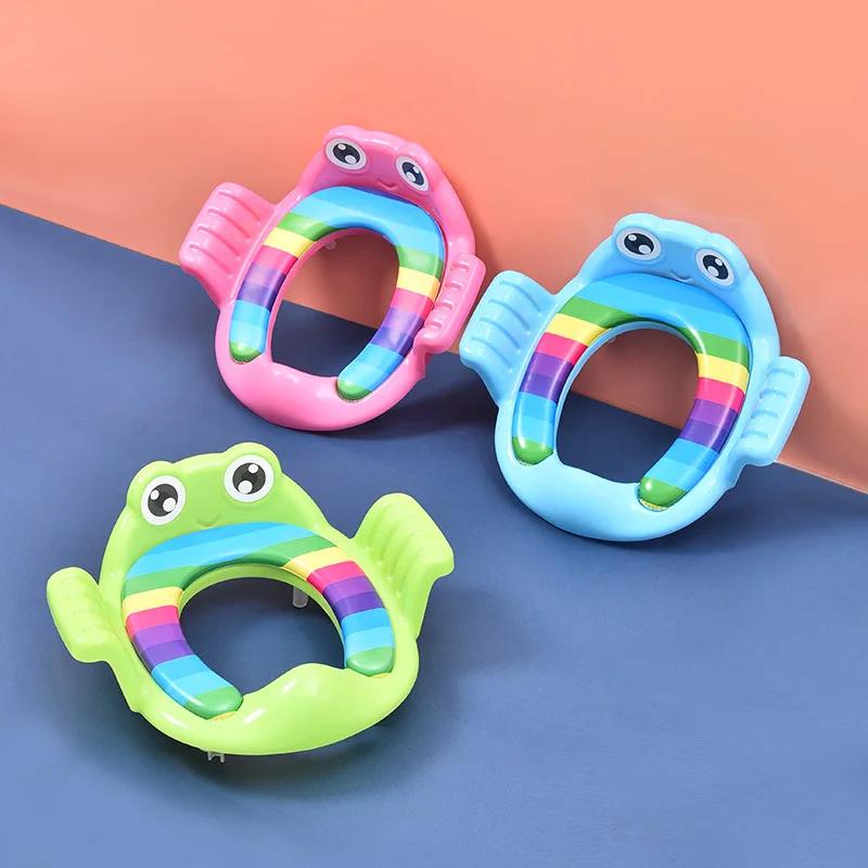 Детский горшок, регулируемое сиденье для унитаза, ступенька, стул для обучения, удобное мультяшное милое сиденье для унитаза