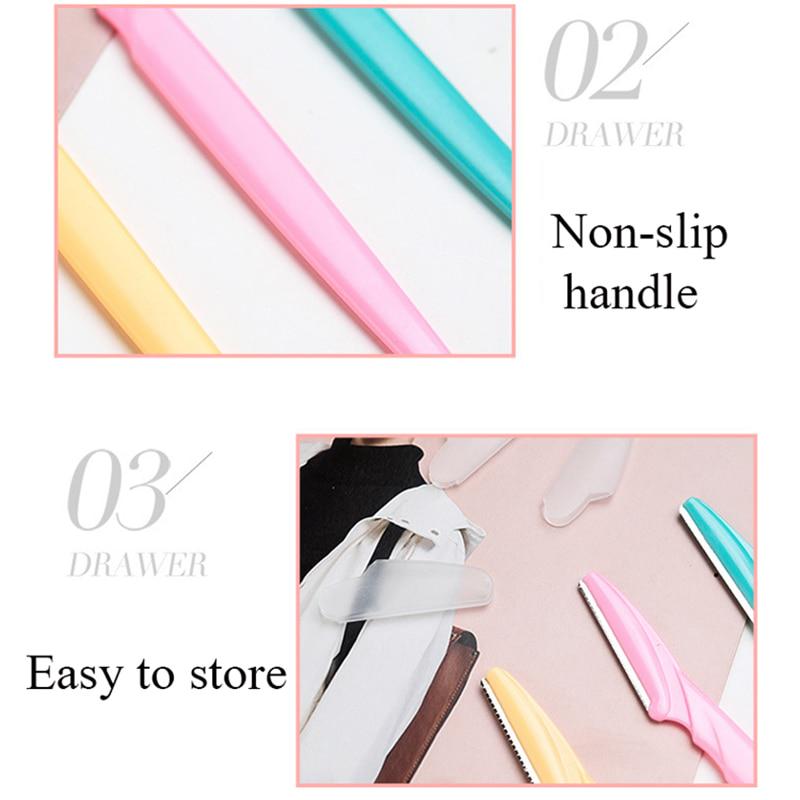 30PCS/Pack Small Professional Trimmer Safe Blade Shaping Knife Eyebrow Blades Face Hair Removal Scraper Shaver Makeup Beauty Tools