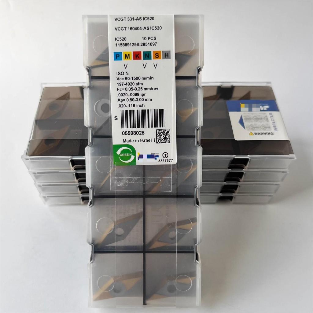 Оригинал / VCGT160404-AS IC520 / Промышленные сменные твердосплавные пластины 10 шт