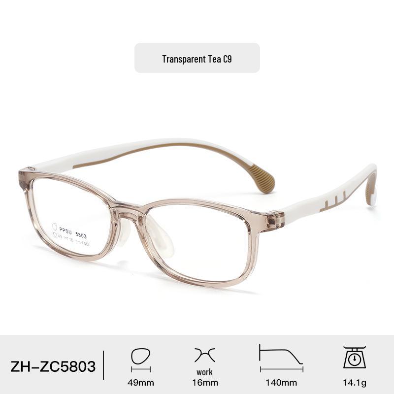 Comfortable Soft Silicone Nose Pads PPSU Eyeglass Frames for Kids, Men, Women – Myopia-Compatible