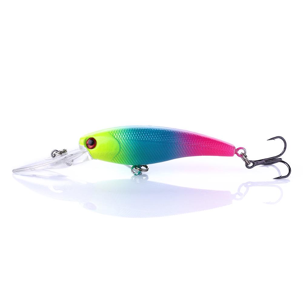HENGJIA 1pc Minnow Fishing Lure Wobbler Bass Trout Pike Bait Bionic Hard Lure Fishing Tackle