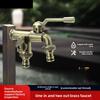 1шт латунный сливной кран 7 цветов бронзовый антикварный уличный двойной выпускной кран для стиральной машины на открытом воздухе сад балкон защита от замерзания кран