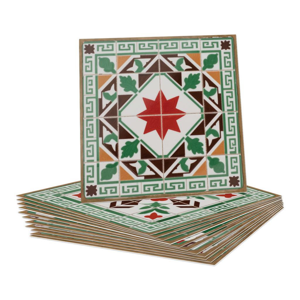 24 шт. Наклейка на стену в европейском стиле под плитку, самоклеящаяся, для кухни, ванной комнаты, декоративные наклейки на плитку, глянцевые хрустальные наклейки на стену