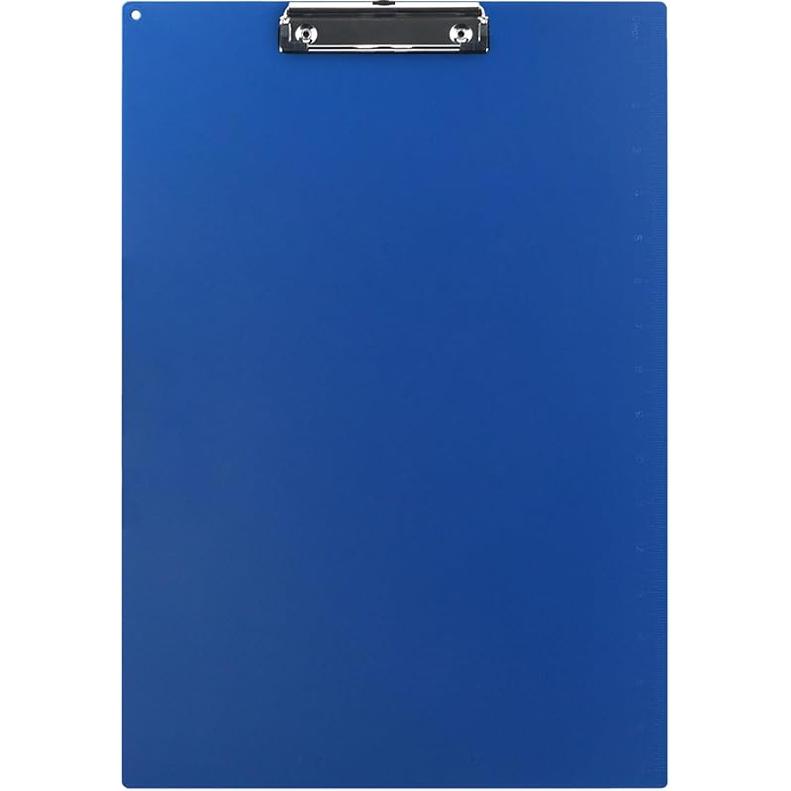 Acocony 11x17 Clipboard Landscape with Ruler Extra Large Clipboard Low Profile Clip 11 x 17 Clipping Board Plastic Blue Pack of 1