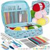 58-Piece Crochet Kit: Beginner's Portable Yarn & Knitting Tools