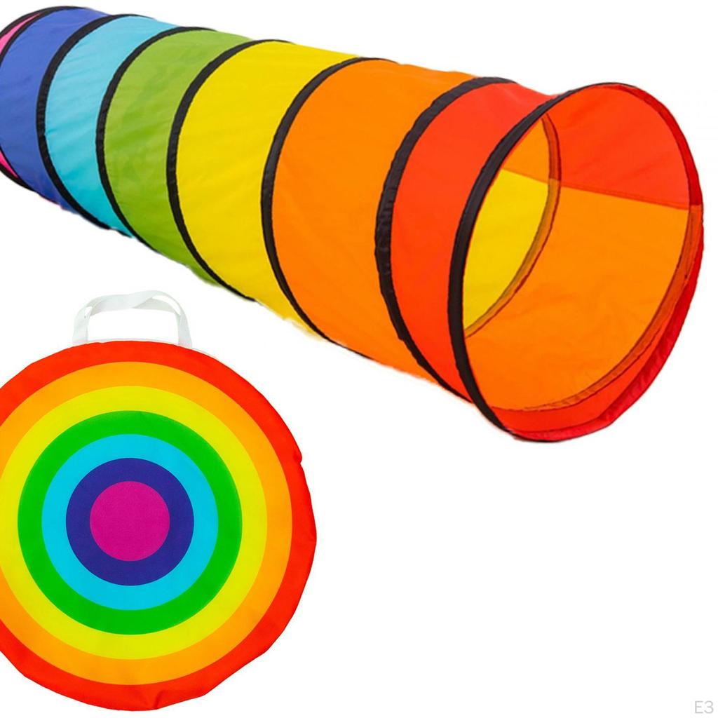 Kids Play Tent Crawling Tunnel, Foldable Dogs Tunnel Tent, for Toddlers Indoor Outdoor,