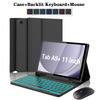 Чехол-клавиатура для Samsung Galaxy Tab A9 Plus 11 дюймов, для планшета Samsung Tab A9+ 11 дюймов, чехол с отсеком для стилуса, Bluetooth-клавиатура