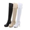 Black High Heels Over The Knee Boots Women Platform Thigh High Boots Spring Autumn Long Boots Shoes Cuissardes Sexy White