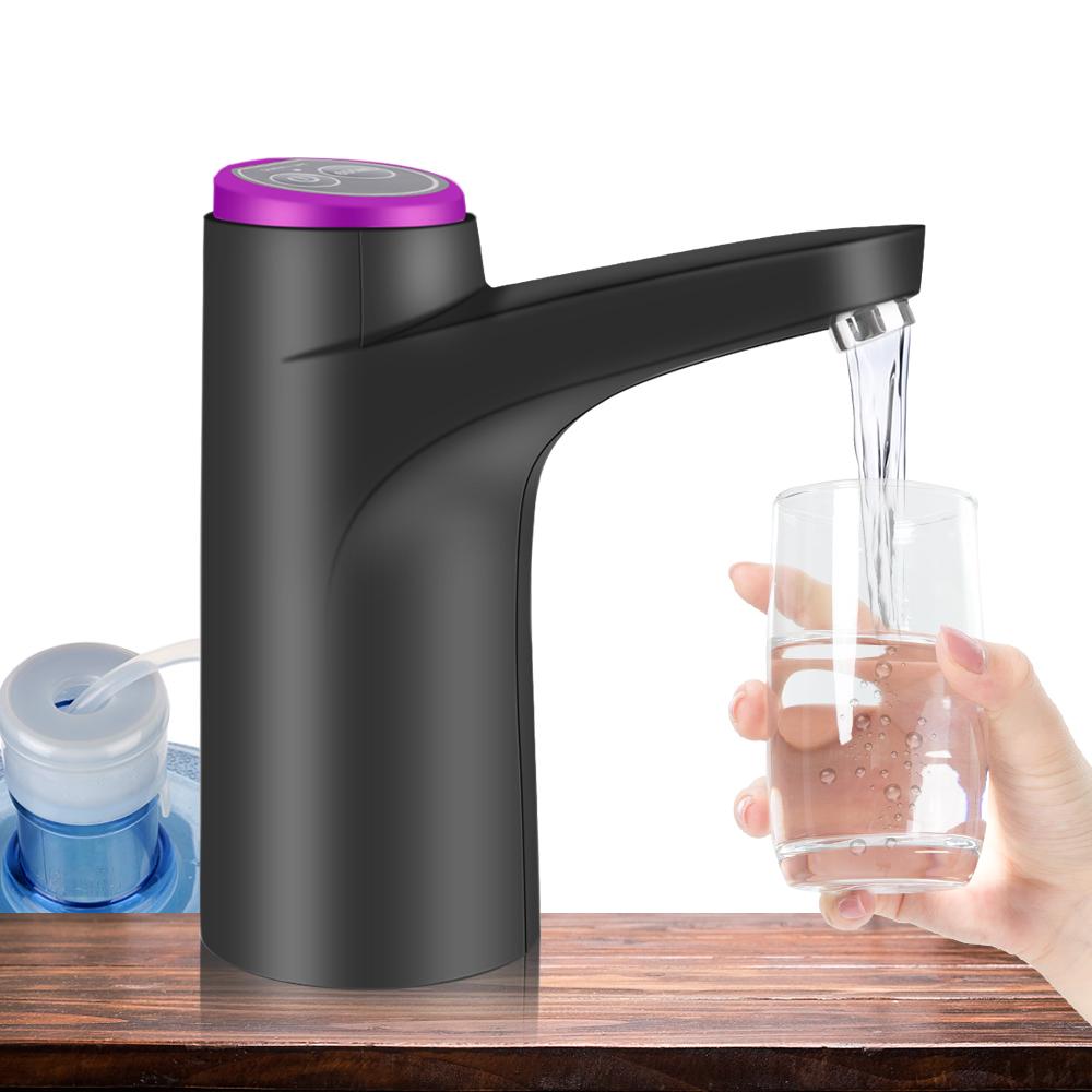 Electric Water Pump Gallon Bottle Drinking Switch Kitchen Tools Automatic Water Dispenser Button Dispenser USB Charging Touch Control Home Supplies