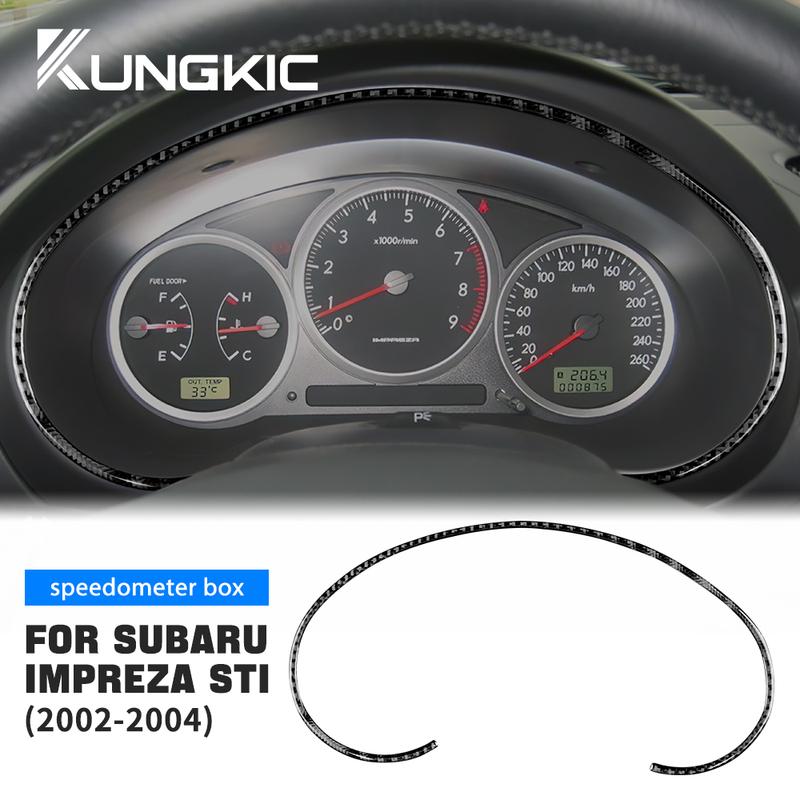Настоящее Мягкое Углеродное Волокно Для Subaru Impreza STI 2002 2003 2004 Коробка Спидометра Автомобильные Наклейки на Салон из Углеродного Волокна Аксессуары