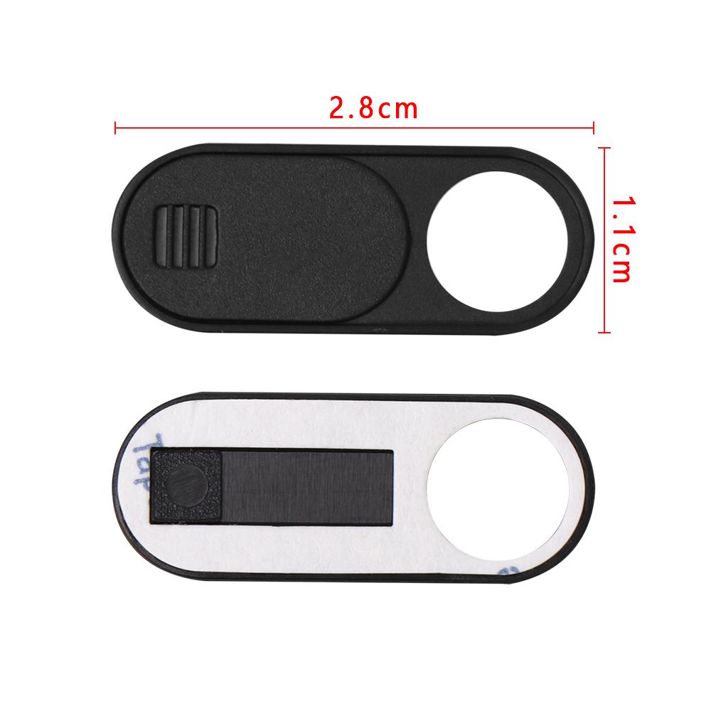 3PC Universal Plastic Black WebCam Cover Shutter Magnet Slider Camera Cover for IPhone Laptop Mobile Phone Len Privacy Stickers