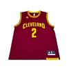 X NBA Collaboration Cavaliers Kyrie 2 REP Print Round Neck Pullover Comfortable Basketball Jersey Unisex Jersey Burgundy 7818A-327-AEB1515