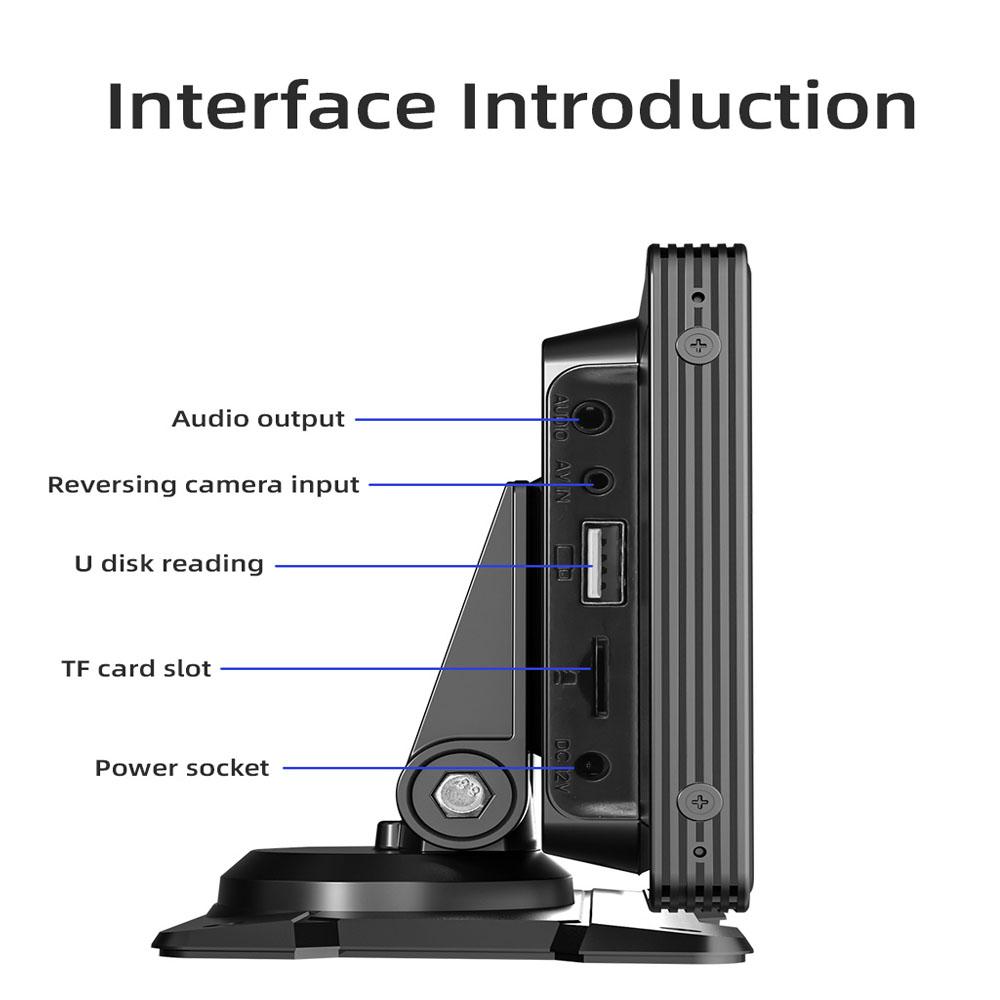 9.3Inch Car Radio Dash Cam Video Recorder MP5 Player Wireless CarPlay Android Auto Touch Screen Bluetooth