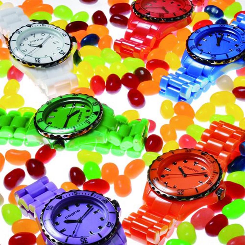 Часы COPHA Quartz copha Импортные [COPHA] [Swagger] Оранжевый×Серебряный [Обычный продукт]