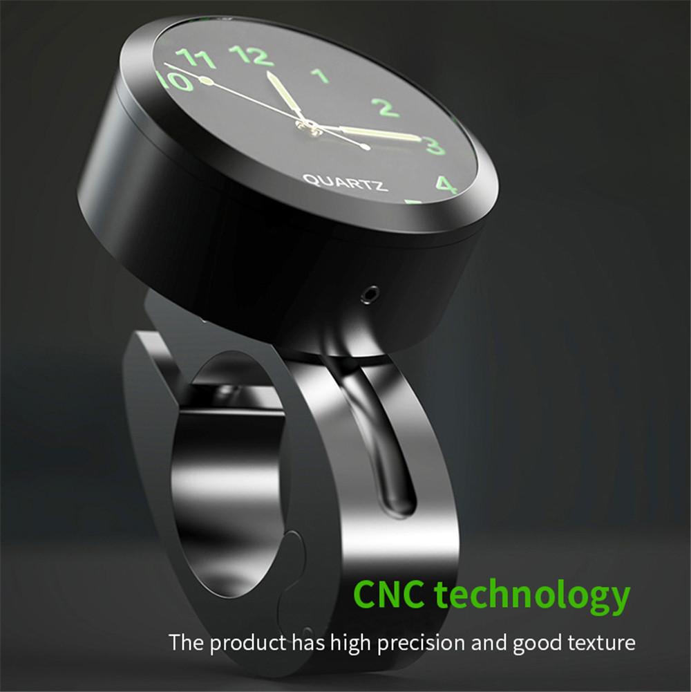 Мини-светящиеся в темноте автомобильные часы на руль, водонепроницаемые и ударопрочные автомобильные часы на руль для мотоцикла, велосипеда, автомобильные аксессуары
