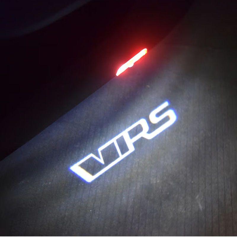 YJXH1 2Pcs Led Car Door Light Logo Projector Lamps For Skoda Octavia A7 2015 -2022 Kodiaq 2016-2021 karoq Yeti 2012-2017 Accessories