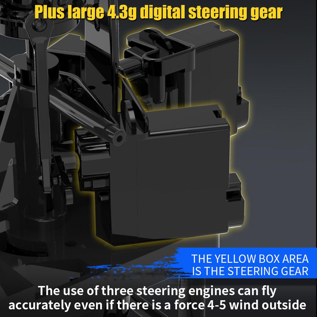 Вертолет с дистанционным управлением, бесщеточными двигателями, удержанием высоты, гироскопом, функцией позиционирования по оптическому потоку и светодиодными огнями,