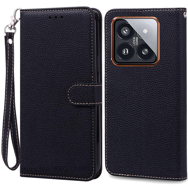 Чехол Mi 14 Mi14 Xiaomi14 Pro для Xiaomi 14, кожаный чехол-кошелек, флип-чехол для Xiaomi 14 Pro, чехол-коробка для Xiaomi Mi 14, чехлы