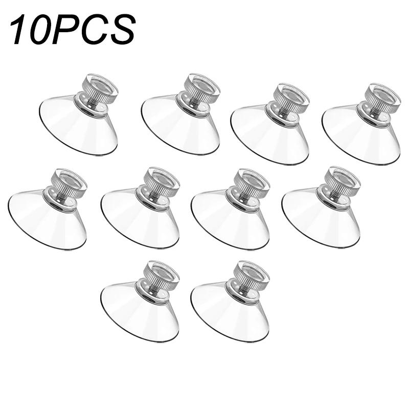 10 шт. прозрачных присосок, держатель для вакуумной присоски из ПВХ, пластиковые присоски с винтами для ванной комнаты, кухни, офисов