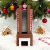 Рождественский адвент-календарь Санты 25 дней Санта в камине украшение календарь обратного отсчета Рождества с Санта-Клаусом, спускающимся по лестнице для праздничного декора